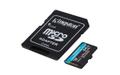 KINGSTON 64GB microSDXC Canvas Go Plus 170R A2 U3 V30 Card + ADP (SDCG3/64GB)
