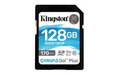 Kingston Canvas Go! Plus - flashminnekort - 128 GB - SDXC UHS-I