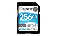 Kingston Canvas Go! Plus - flashminnekort - 256 GB - SDXC UHS-I (SDG3/256GB)