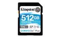 KINGSTON Canvas Go! Plus - Flash memory card - 512 GB - Video Class V30 / UHS-I U3 / Class10 - SDXC UHS-I (SDG3/512GB)