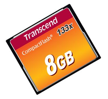 TRANSCEND 8GB CF CARD (133X, TYPE I ) REFURB UK (TS8GCF133)