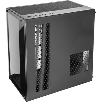 INTER-TECH Geh C-701 Panorama 9x120mm RGB-Lüfter, Temper.Glas (88881327)