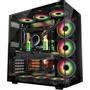 INTER-TECH Geh C-701 Panorama 9x120mm RGB-Lüfter, Temper.Glas (88881327)