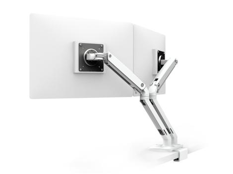 ERGOTRON MXV  DESK DUAL MONITOR ARM WITH UNDER MOUNT CLAMP, WHITE (45-518-216)