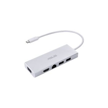 ASUS S OS200 - Docking station - USB-C - VGA, HDMI - GigE - for 14, 15, Chromebook CX1, ExpertBook B5, P14, P17, VivoBook 17, ZenBook 13 OLED (90XB067N-BDS000)