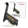 AXAGON PCI-E 3.0 4x - M.2 SSD NVMe. Up to 80mm SSD Factory Sealed (PCEM2-N)