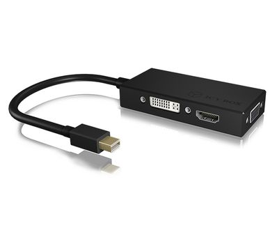 ICY BOX IcyBox Adapter mini DisplayPort -> HDMI/ DVI-D/ VGA 3-in-1 (IB-AC1032)