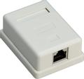 GOOBAY 1-port RJ45 surface mount installation box, CAT 6, STP - shielded