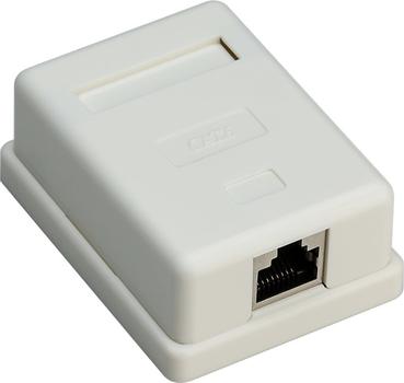 GOOBAY 1-port RJ45 surface mount installation box, CAT 6, STP - shielded (77634)