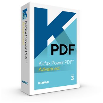 KOFAX Power PDF Advanced - (v. 3.0) - licens - 1 användare - volym, REG - Nivå D (100-199) - Win - Flerspråkig (LIC-AV09Z-T00-3.0-D)
