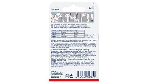 Tesa Klebestreifen Tapete & Putz bis 1 kg 6 St. (77771-00000-00)