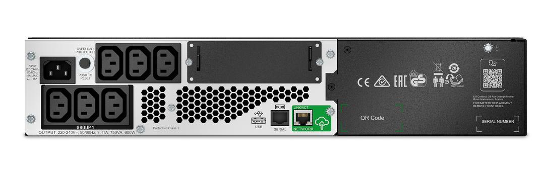 APC Smart-UPS Li-Ion 750VA Short Depth with SmartConnect - UPS - 600 watt - 750 VA (SMTL750RMI2UC)