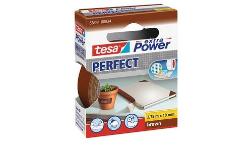 TESA Gewebekleb. 2,75m x 19mm extra Power braun Perfekt 56341 (56341-00034-03)
