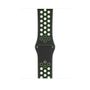 APPLE 44mm Nike Sport Band - Klockrem för smart klocka - storlek S/M och M/L - svart/ kalkblast - för Watch (42 mm, 44 mm)