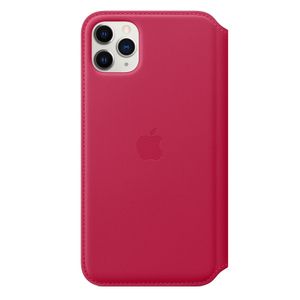 APPLE iPhone 11 Pro Max Leather Folio - Raspberry (MY1N2ZM/A)