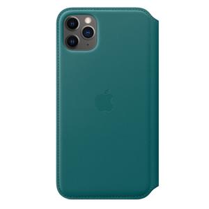 APPLE iPhone 11 Pro Max Leather Folio - Peacock (MY1Q2ZM/A)