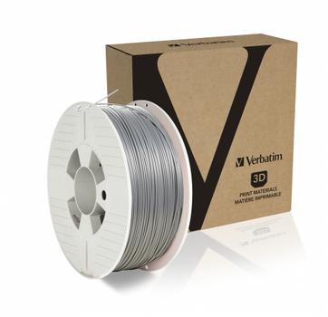 VERBATIM 3D Printer Filament PLA 1.75MM SILVER/ METAL GREY 1KG (55319*5)