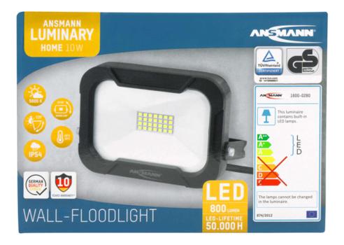ANSMANN WFL800 10W/800lm Luminary LED wall spotlight (1600-0280)