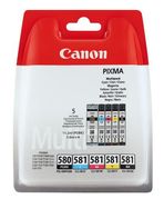 Canon PGI-580XL/CLI-581 - 5-pack - svart, gul, cyan, magenta, pigmentert svart - blekkpatron