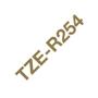 BROTHER 24 mm gold on white satin ribbon (4 meter) (TZER254)