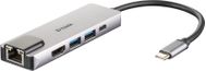 D-LINK 5-in-1 USB-C Hub with HDMI/ Ethernet and Power Delivery (DUB-M520)