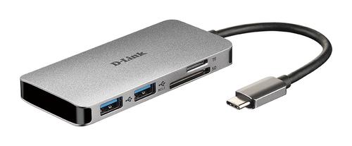 D-LINK 6-in-1 USB-C Hub with HDMI/Card Reader/ Power Delivery (DUB-M610)