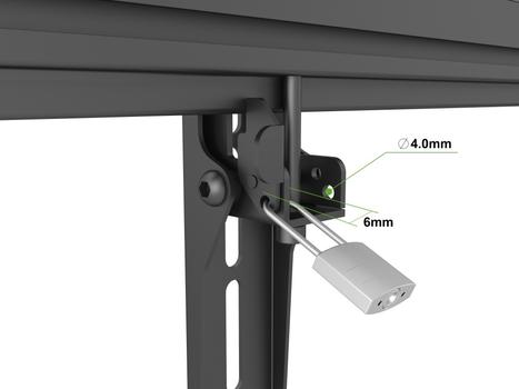 MULTIBRACKETS M Anti-theft - Säkerhetslås - krom (7350022730137)