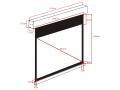 MULTIBRACKETS Motorized Projection Screen Deluxe - Projektorduk (motordriven) - 100 tum - 4:3 - Matte White - vit (7350022730373)