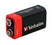 VERBATIM 9v Alkaline Battery (6LR61) 1pack Blister Retail (49924)