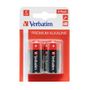 VERBATIM batterier,  C(LR14), 2-pack Alkaline, 1,5 V (49922)