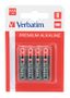VERBATIM AAA Alkaline Batteri, (LR03) 4-pack