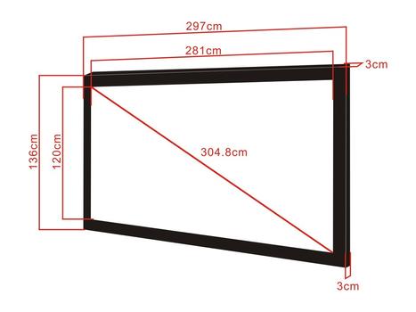 MULTIBRACKETS M 2.35:1 Framed ProjectionScreen Dlx120" (7350022732582)
