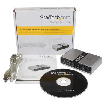 STARTECH 7.1 USB Audio Adapter External Sound Card with SPDIF Digital Audio (ICUSBAUDIO7D)