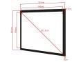 MULTIBRACKETS 1:1 Framed Projection Screen 145x145 80inch (7350022731882)