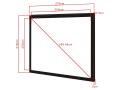 MULTIBRACKETS 1:1 Framed Projection Screen 200x200 112inch (7350022731905)