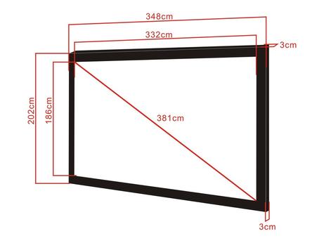 Multibrackets M Framed Projection Screen Deluxe - projeksjonsskjerm - 150" (381 cm) (7350022733626)