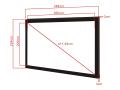 MULTIBRACKETS M 16:9 Framed Projection Screen Deluxe 360x200 162" (7350022733633)