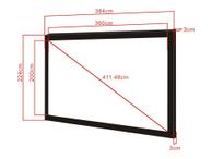 Multibrackets M Framed Projection Screen Deluxe - projeksjonsskjerm - 162" (411 cm) (7350022733633)