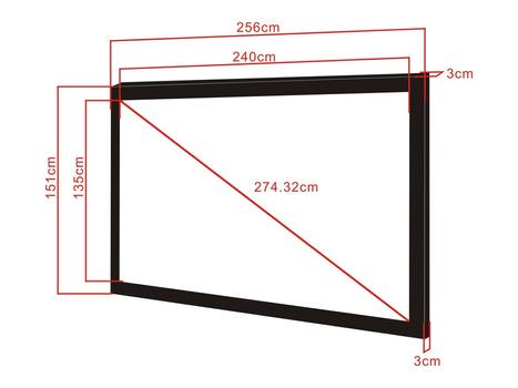MULTIBRACKETS M 16:9 Framed Proj. Screen Deluxe 108" (7350022732964)