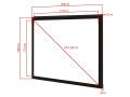 MULTIBRACKETS 1:1 Framed Projection Screen 172x172 96inch (7350022731899)