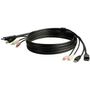 STARTECH "1,8m 4-in-1 USB DisplayPort KVM Switch Cable w/ Audio & Microphone" (DP4N1USB6)