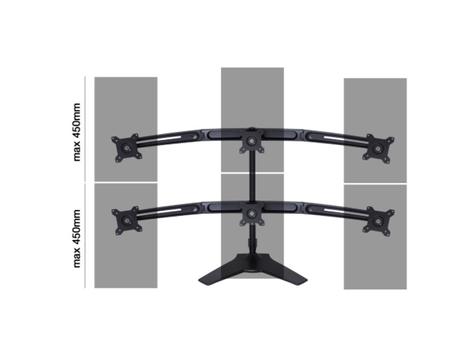 MULTIBRACKETS M VESA Desktopmount Triple Arm Expan Kit (7350022735002)