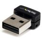 STARTECH StarTech.com USB 150Mbps Mini Wireless N Network Adapter - 802.11n/g 1T1R (USB150WN1X1) - Netwerkadapter - USB 2.0 - 802.11b/ g/ n - zwart - voor P/N: R150WN1X1T (USB150WN1X1)