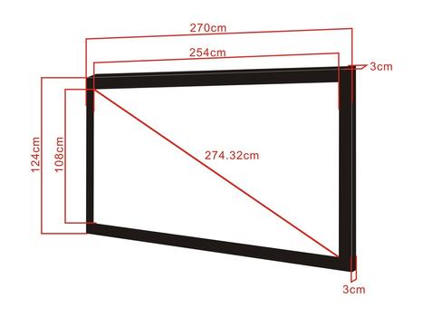 MULTIBRACKETS M 2.35:1 Framed Proj Screen Deluxe 108" (7350022734531)
