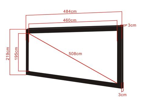 MULTIBRACKETS M 2.35:1 Framed Proj Screen Deluxe 200" (7350022734586)