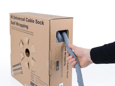 MULTIBRACKETS M Universal Cable Sock Self Wrapping 25mm Orange 25m (7350073734511)