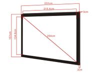 Multibrackets M Framed Projection Screen Deluxe - projeksjonsskjerm - 100" (254 cm) (7350022735774)