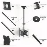 Multibrackets M Public Ceilingmount Medium Back to Back - monteringssett - for 2 LCD-skjermer - svart (7350022735477)
