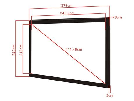 Multibrackets M Framed Projection Screen Deluxe - projeksjonsskjerm - 162" (411 cm) (7350022735828)