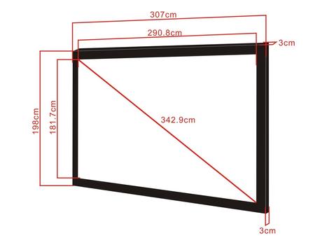 MULTIBRACKETS M 16:10 Framed Project Screen Dluxe 135" (7350022735804)